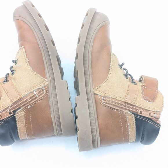 Jumping Bean Toddler Boys Brown Cognac Tod Slip on Boots Size 8 - Picture 6 of 8